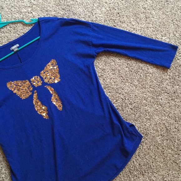 AERIE 3/4 Length Sleeve Henley Style Shirt - Picture 3 of 4